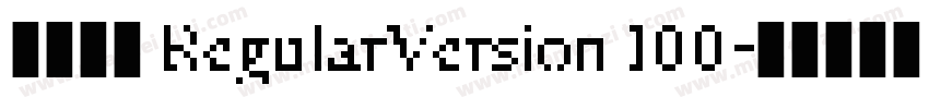 腾讯字体 RegularVersion 100字体转换
